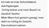 Chat-Nachricht einer Klientin