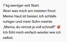 Chat-Nachricht einer Klientin
